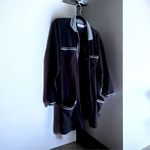 CHAUS l Button-up Collared Sweater Blazer Jacket l 4-pocket Design l L l EUC - Picture 7 of 10